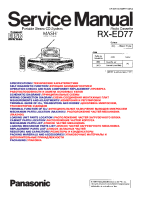 Panasonic - RX-ED77 - Service-Manual 